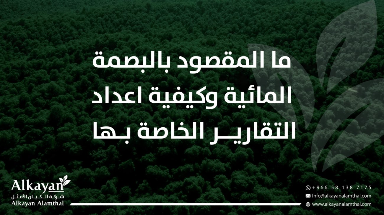 البصمة المائية