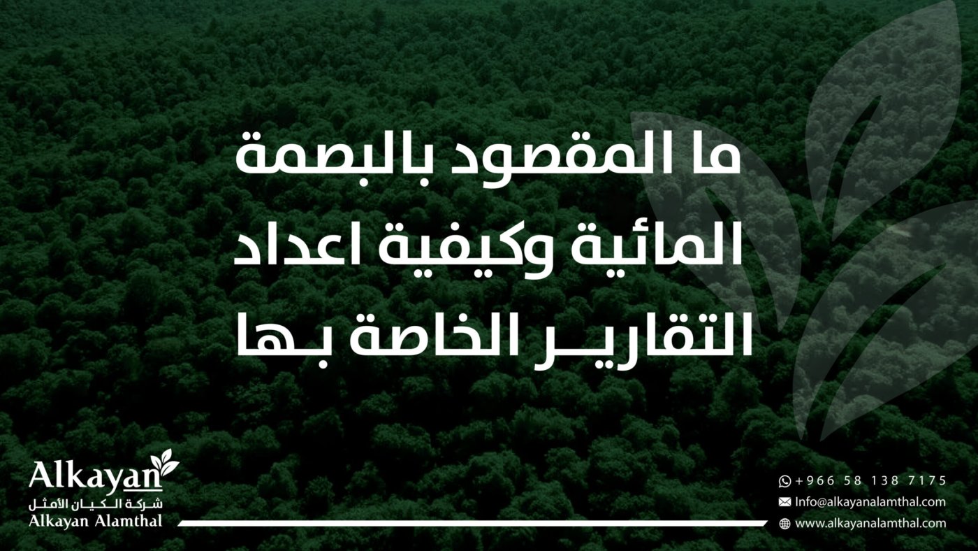 البصمة المائية